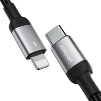 Joyroom Extraordinary Series A10 Lightning / USB-C PD 20W kabelis 1.2 m - melns