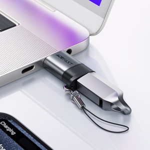 Acefast J8 USB-C - USB-A adapteris - pelēks