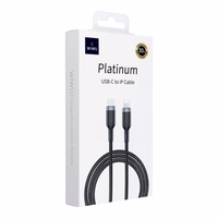 WiWU - Platinum sērijas datu kabelis Wi-C013 USB C uz Lightning 30W 1,2m - melns