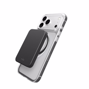 Puro Lite Mag TPU+PC viedtālruņa apvalks saderīgs ar MagSafe iPhone 17 Pro Max - caurspīdīgs ar pelēku gredzenu