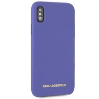 Karl Lagerfeld silikona apvalks iPhone X/Xs - violets
