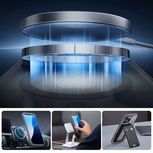 ESR Klasisks Pro komplekts Halolock Magnētiskais iPhone 16 Pro Max viedtālruņa apvalks - pelēks (m)