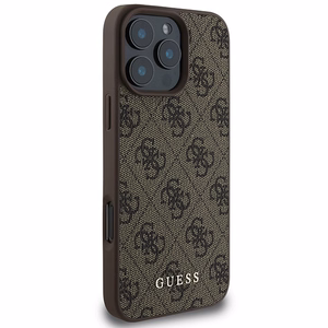 Guess 4G Klasiskais Viedtālruņa apvalks iPhone 16 Pro Max - brūns