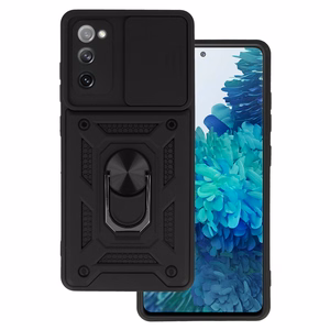 ROAR viedtālruņa apvalks SLIDE CAMERA ARMOR CASE piemērots Samsung Galaxy S20 FE/Lite melns