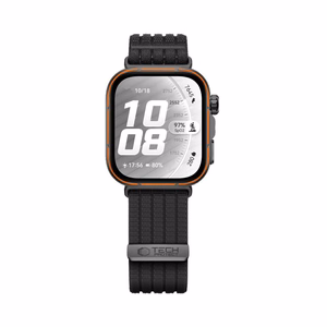 Tech-Protect neilona siksniņa Huawei Watch Fit 3 / 4 / 4 Pro / 5 / 5 Pro - melna