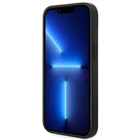 Guess Saffiano siksniņas viedtālruņa apvalks iPhone 14 Plus - melns