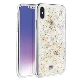 Uniq Lumence caurspīdīgs viedtālruņa apvalks iPhone Xs Max - zelta