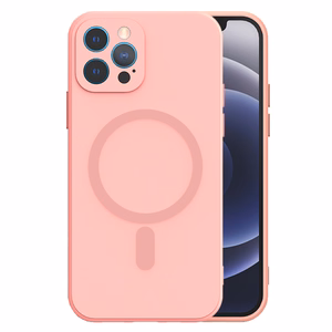 TEL PROTECT MagSilicone Viedtālruņa apvalks Iphone 14 Pro gaiši rozā