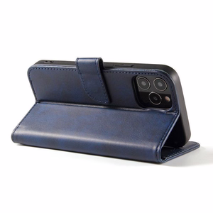 Magnet Case elegants viedtālruņa apvalks ar vāciņu un statīva funkciju Samsung Galaxy A73 zils