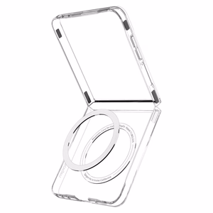 Spigen AirSkin Mag MagSafe Case for Samsung Galaxy Z Flip 7 - Clear and White