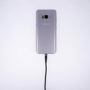 Maxlife MXUC-03 magnētiskais kabelis USB - Lightning + USB-C + microUSB 1,0 m 3A melns neilons