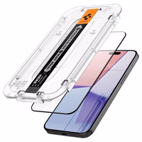 Spigen Glas.tR EZ Fit FC rūdītais stikls iPhone 15 Pro Max - melns 2 gab.