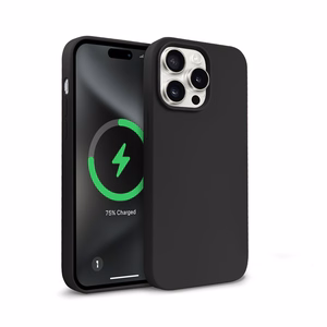 Crong Color Cover Magnetic MagSafe vāciņš ierīcei iPhone 15 Pro Max, melns