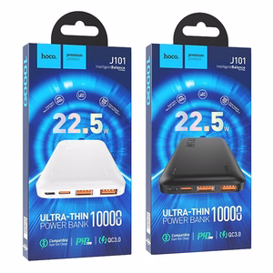 Portatīvais lādētājs Hoco 10000 mAh PD QC 3A 22,5W J101 balts