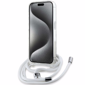 Karl Lagerfeld Crossbody IML Karl Head Magnētiskais viedtālruņa apvalks iPhone 15 Pro Max - caurspīdīgs