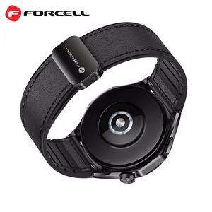 FORCELL F-DESIGN FS20 magnētiskā ekoloģiskās ādas siksniņa SAMSUNG pulkstenim 22 mm brūna