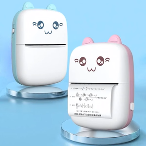 HURC9 Bluetooth Mini Kitty termoprinteris ar lietotni - rozā