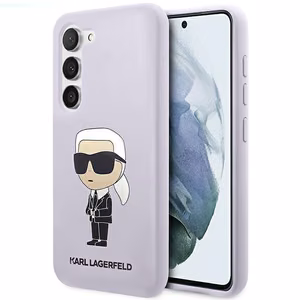 Karl Lagerfeld KLHCS23MSNIKBCU S23+ S916 жёсткий чехол фиолетовый/фиолетовый Silicone Ikonik