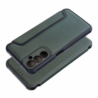 RAZOR grāmatas tipa viedtālruņa apvalks SAMSUNG A05s tumši zaļš