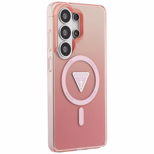 GUESS maciņš for SAMSUNG S26 Ultra GUHMS26LHGTMLCGP (Magnetic IML Gradient Triangle) rozā