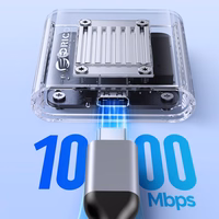 Orico TC20-M2-10G M.2 NVME USB-C 3.2 disku ietvars - caurspīdīgs