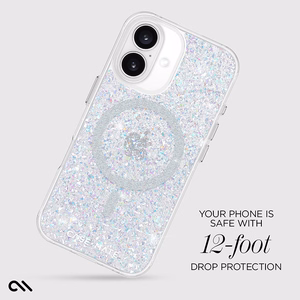Case-Mate Twinkle MagSafe vāciņš ierīcei iPhone 16, ar “Disco” rakstu