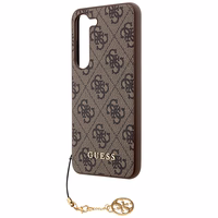 Guess 4G Charms Collection viedtālruņa apvalks Samsung Galaxy A35 - brūns