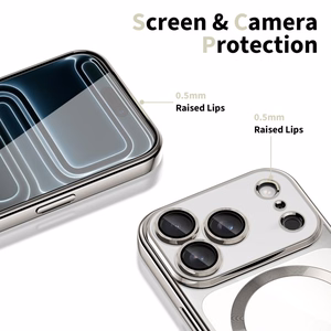 Tech-Protect MagFlex MagSafe maciņš iPhone 17 Pro caurspīdīgs sudraba