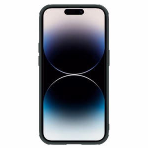 Nillkin Textured S viedtālruņa apvalks iPhone 14 Pro, bruņots vāciņš ar kameras vāciņu, zaļš