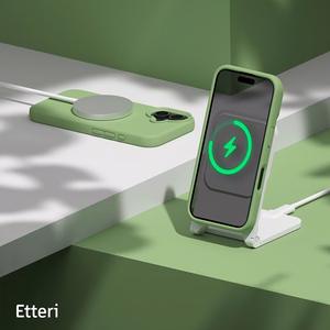 Etteri silikona apvalks (m) iPhone 16 6,1 gaiši zaļš (m)