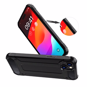 iPhone 15 Plus Hybrid Armor viedtālruņa apvalks - zils