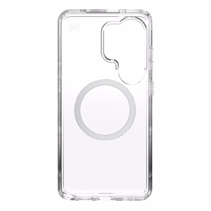 Speck Presidio Perfect-Clear Magnet vāciņš ierīcei Samsung Galaxy S26 Ultra, “Clear / Silver” krāsā