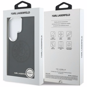 Karl Lagerfeld maciņš Perforated KL MagSafe Samsung Galaxy S26 Ultra melns
