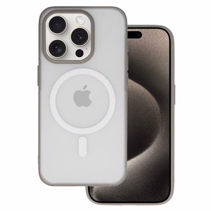 Smooth Feeling Magsafe Viedtālruņa apvalks Iphone 15 Plus titāniskais