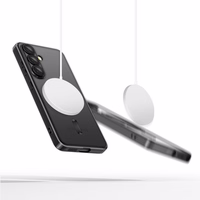 Tech-Protect MagMat MagSafe viedtālruņa apvalks Samsung Galaxy S25 - caurspīdīgs melns