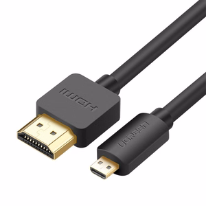 Ugreen HDMI - micro HDMI kabelis 19 pin 2.0v 4K 60Hz 30AWG 1.5m melns (30102)