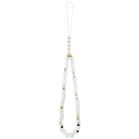 Guess IML Ziedu Electro Pearl Siksniņa Magnētiskais viedtālruņa apvalks iPhone 17 Pro Max - balta