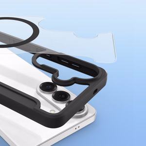 Dux Ducis Skin X Pro MagSafe saderīgs maka maciņš priekš Samsung Galaxy S26 Plus melns