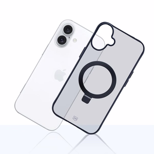 3mk Smoke viedtālruņa apvalks Mag&Stand Apple iPhone 16 plus - caurspīdīgs