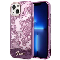Guess GUHCP14MHGPLHF iPhone 14 Plus 6.7 "fuksija/fuksija cietais apvalks Porcelain Collection