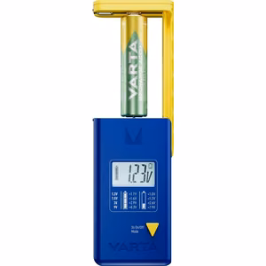 VARTA Battery Tester with digital display (AA, AAA, Type C, Type D, 9V, button) 893101111 blue