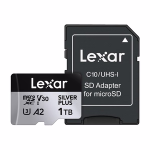 Lexar High-Performance Silver Plus microSDXC atmiņas karte 1 TB + adapteris