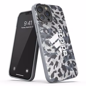 Adidas OR SnapCase Leopard viedtālruņa apvalks iPhone 13 Pro Max - pelēks