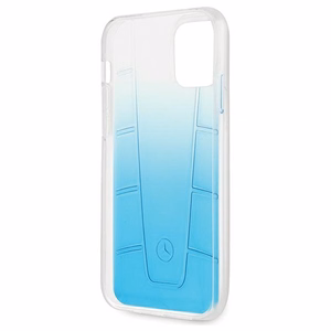 Mercedes Transparent Line viedtālruņa apvalks iPhone 12 / iPhone 12 Pro - zils