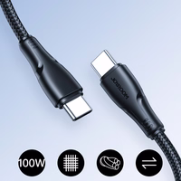 Joyroom S-A11 Surpass kabelis 60W USB-C - USB-C 0.25m - melns