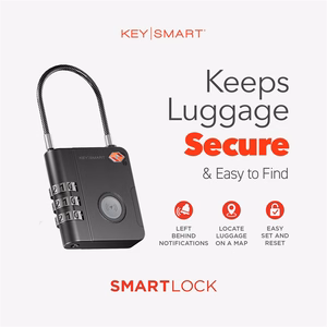 KEYSMART SmartLock; TSA Approved Find My Lock, Black