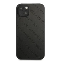 Karl Lagerfeld KLHCP13SPTLK iPhone 13 mini 5,4 "melns cietais apvalks Perforēts Allover