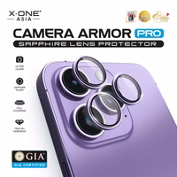 X-ONE Sapphire Camera Armor Pro - iPhone 17 Pro Max kameras aizsargs - sudraba