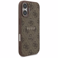 GUESS viedtālruņa apvalks IPHONE 17, saderīgs ar MagSafe GUHMP17SG4GFRW (PU 4G Ring Classic Logo) brūns