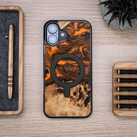 Bewood Unique case for iPhone 16 Plus 6,7" Orange with MagSafe